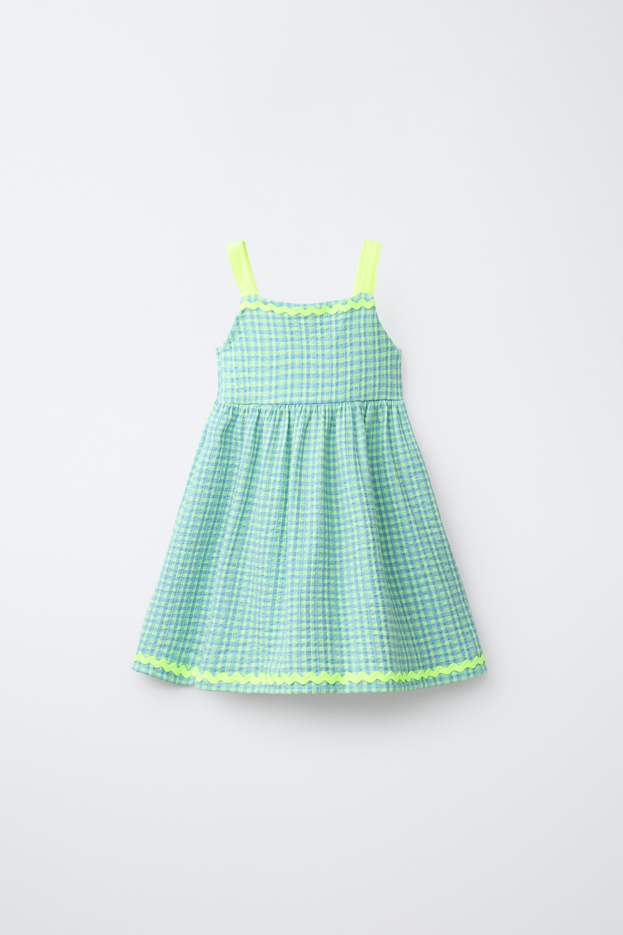 CONTRAST RICKRACK PRINT DRESS | Zara US