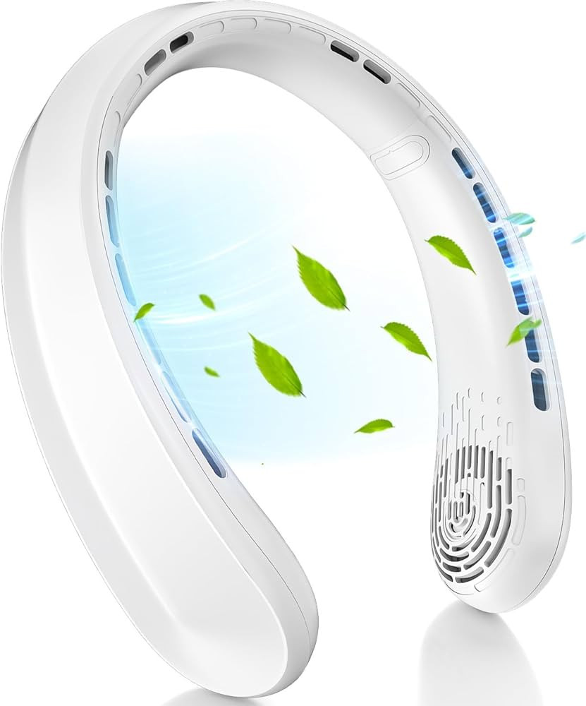 Neck Fan, Portable Fan around Neck, 5200mAh Battery Operated Wearable Personal Fan with USB Recha... | Amazon (US)