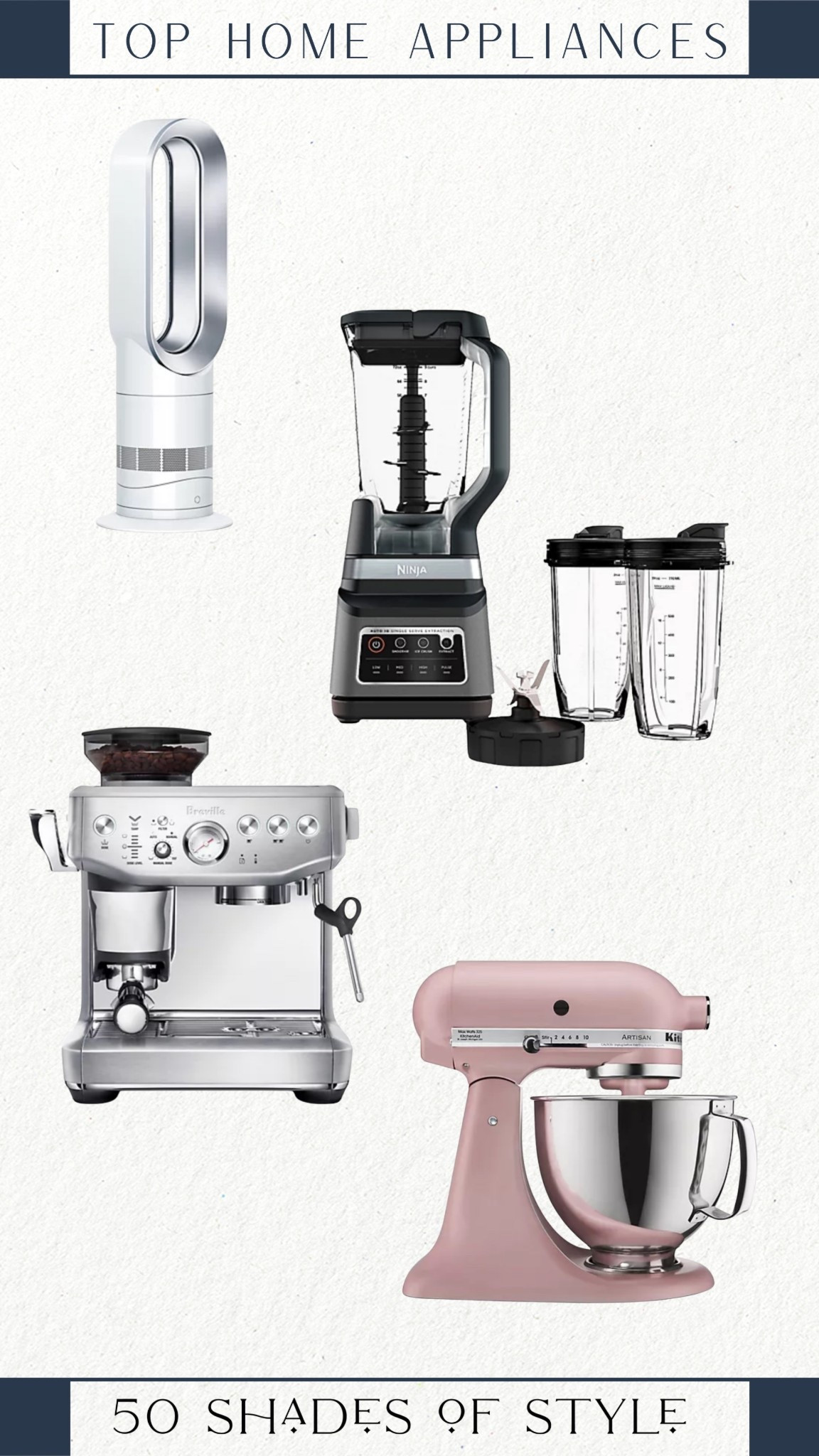 home appliance, kitchenaid, ninja blender, fan, breville espresso machinee

#LTKHome