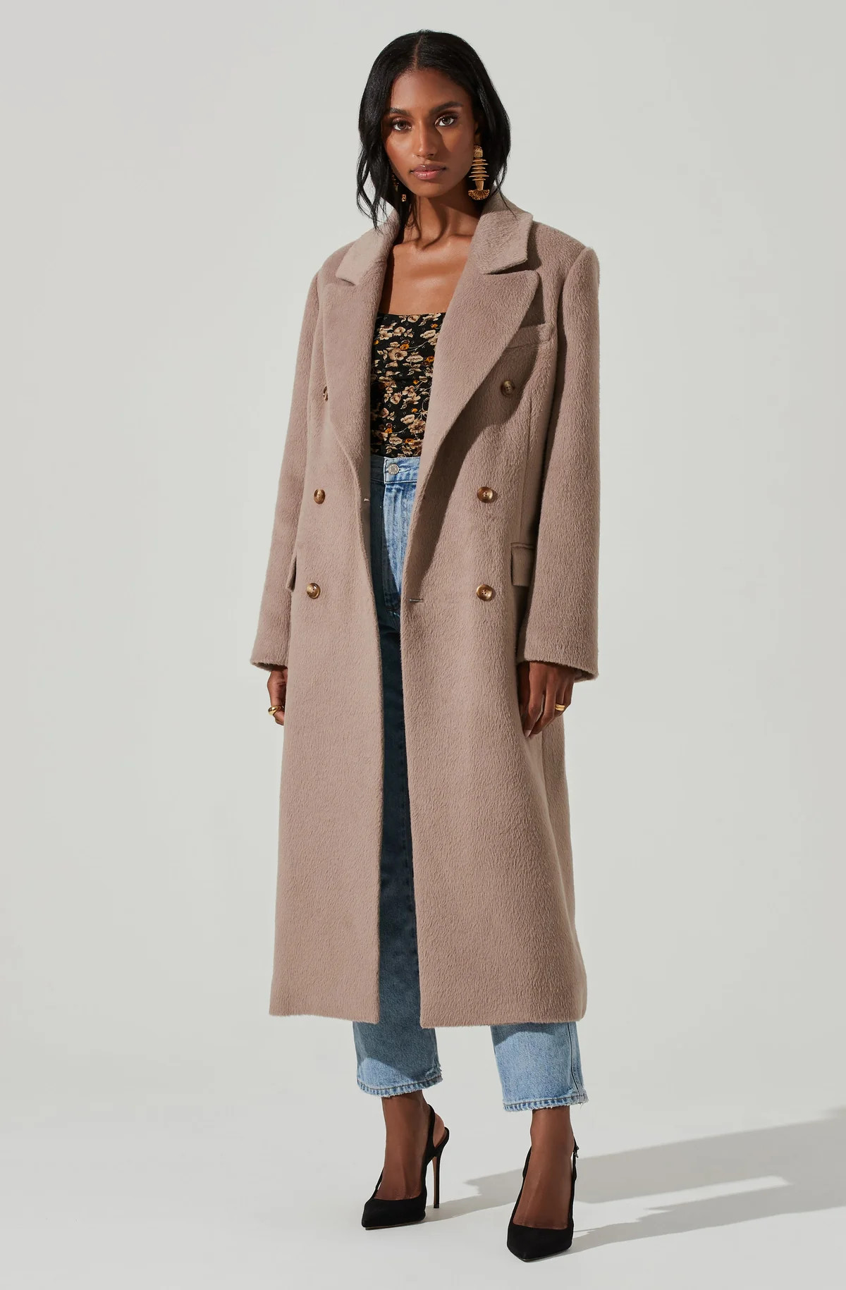 Morana Double Breasted Duster Coat | ASTR The Label (US)