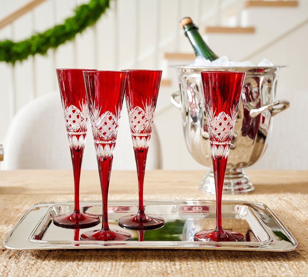 Antique Cut Champagne Flutes | Pottery Barn (US)
