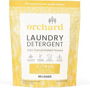 Orchard Laundry Detergent Powder Natural Deep Cleaning Laundry Powder for Sensitive Skin - Citrus... | Amazon (US)