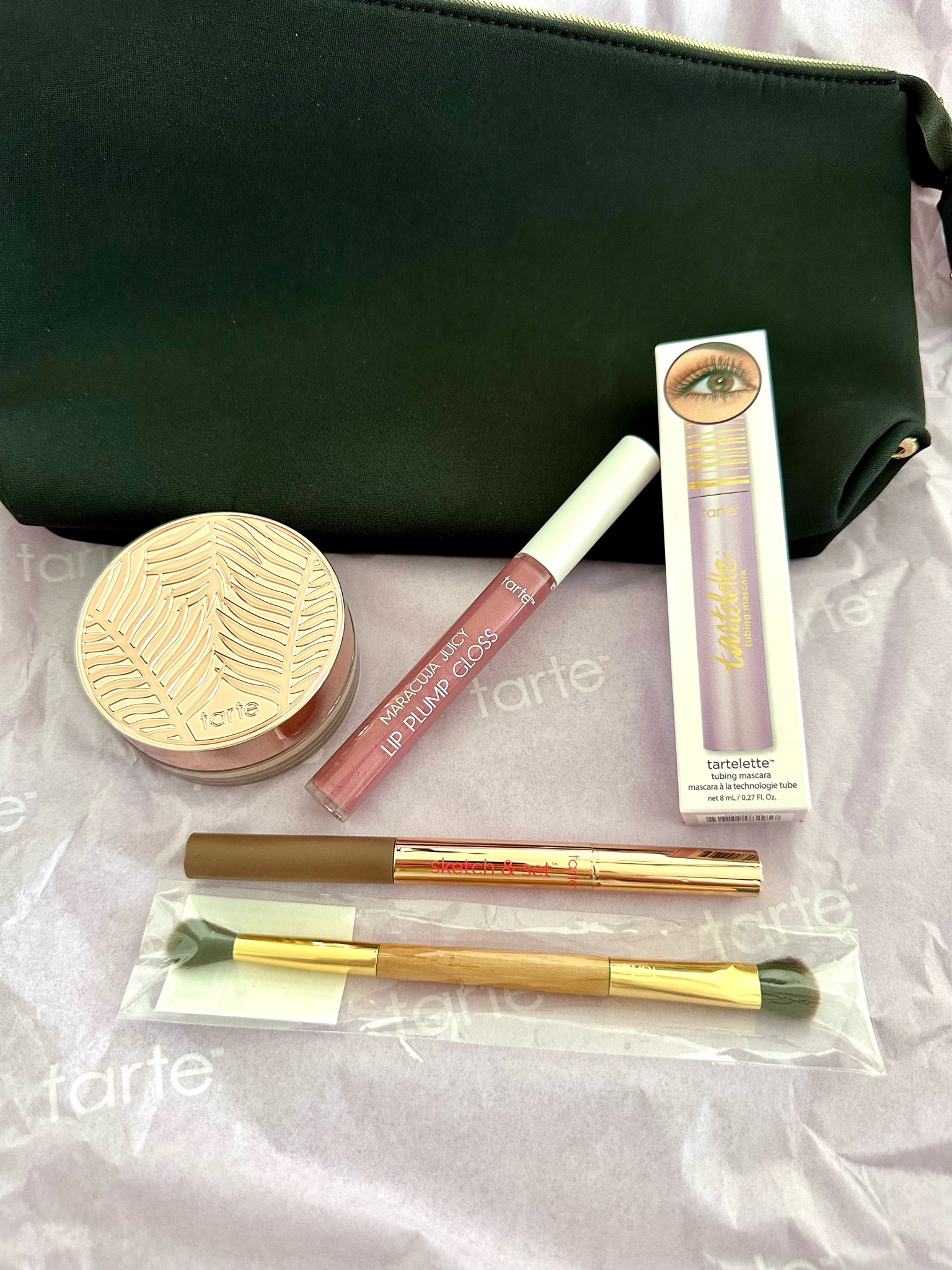 Discount code: wifeonadime 
My Tarte order! 

#LTKSaleAlert #LTKBeauty #LTKGiftGuide