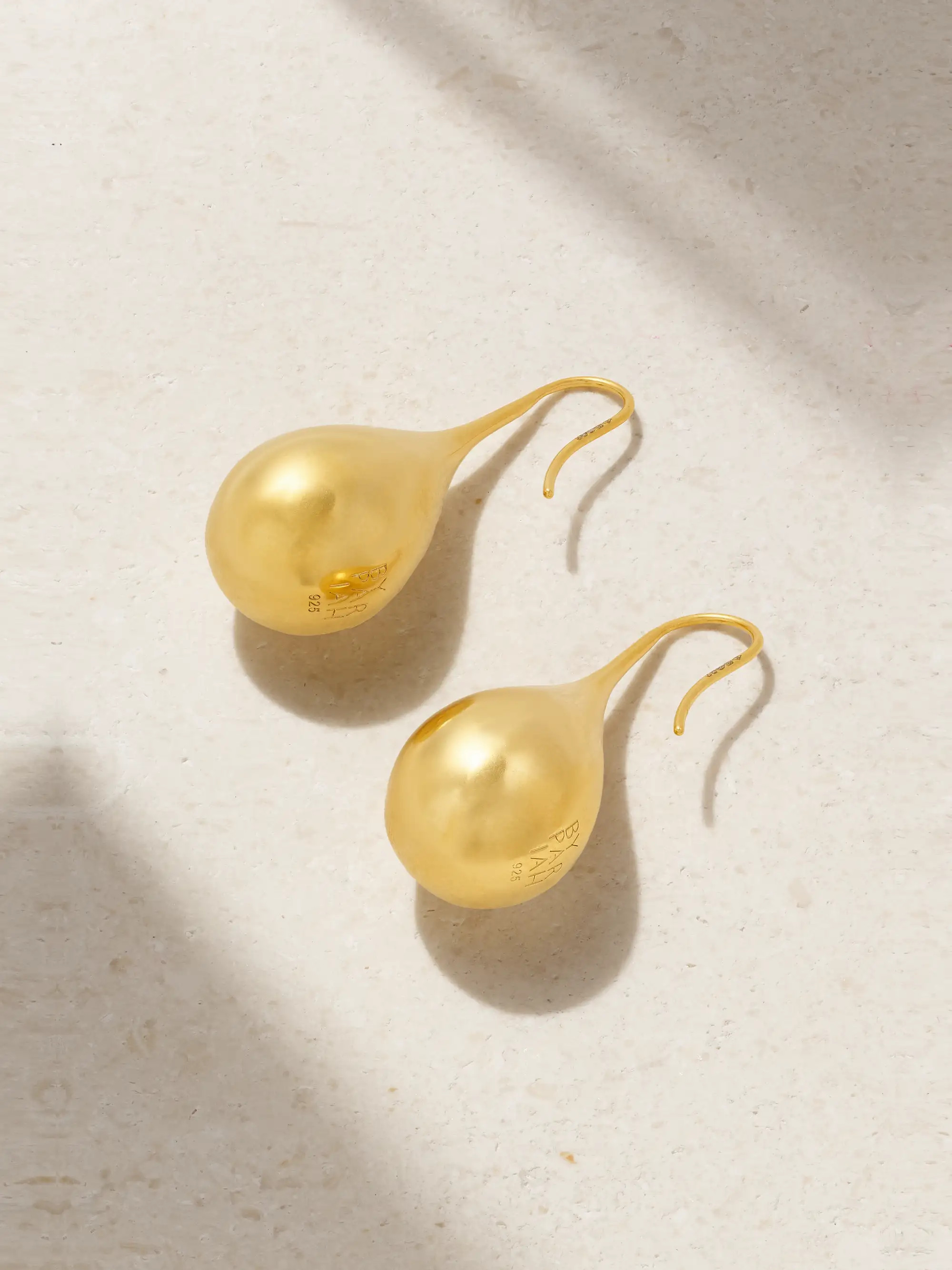 Drop large recycled gold vermeil earrings | NET-A-PORTER APAC