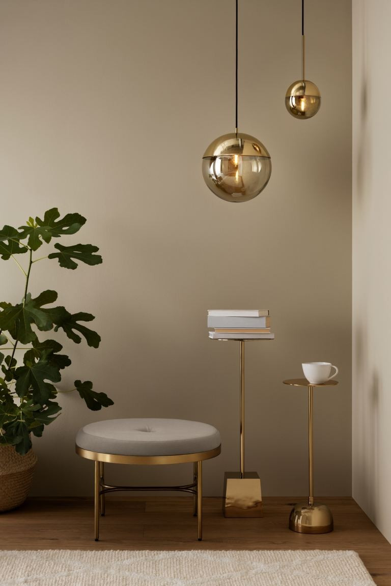 Metal side table - Gold-coloured - Home All | H&M GB | H&M (UK, MY, IN, SG, PH, TW, HK)