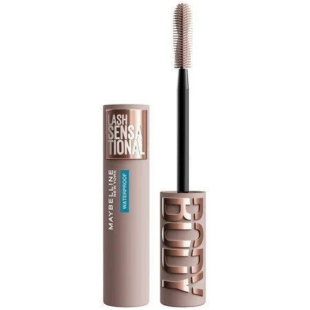 Maybelline Lash Sensational Body Mascara, Waterproof Very Black, 0.24 fl oz | Walmart (US)
