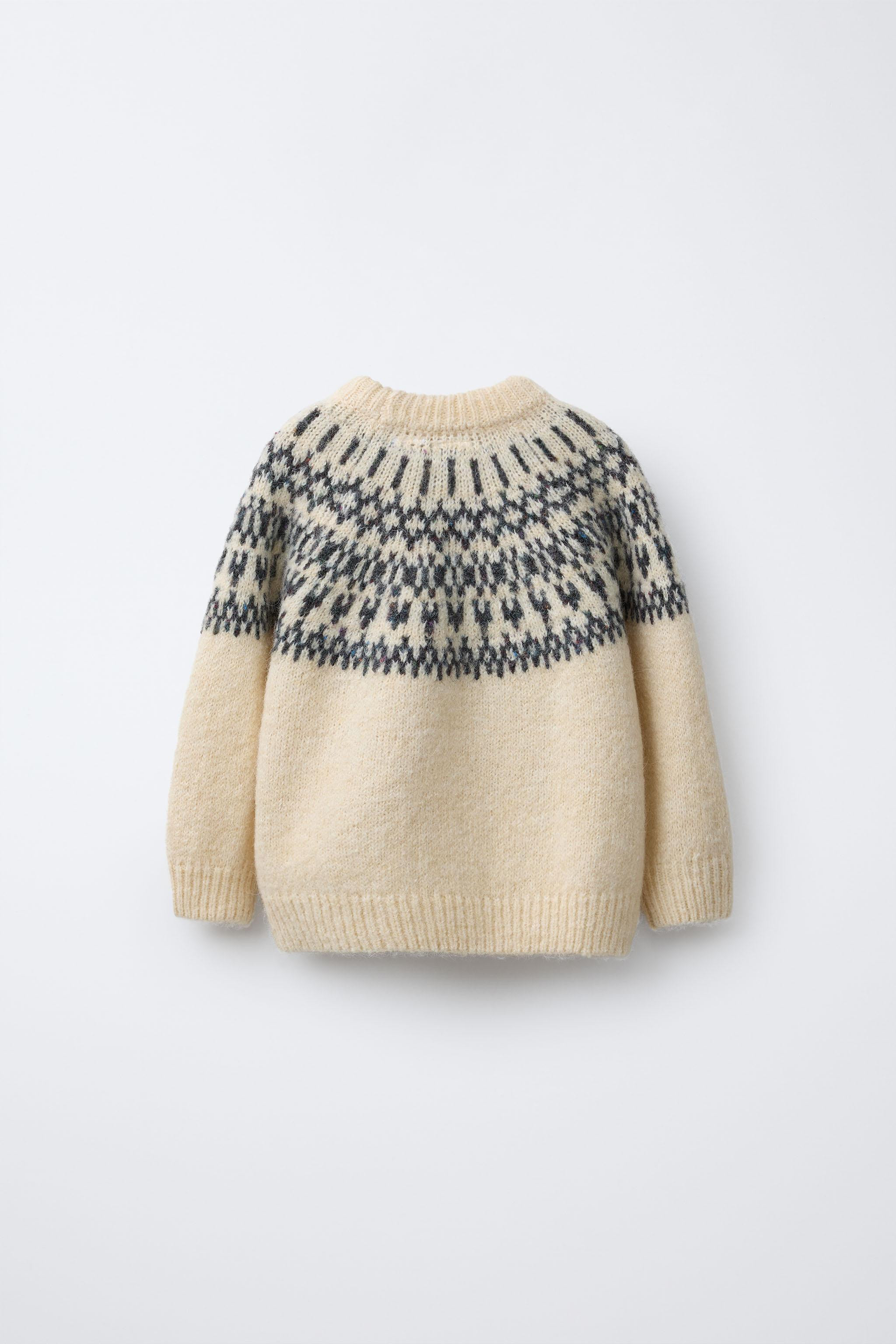 JACQUARD KNIT JUMPER WITH WOOL AND ALPACA | Zara US