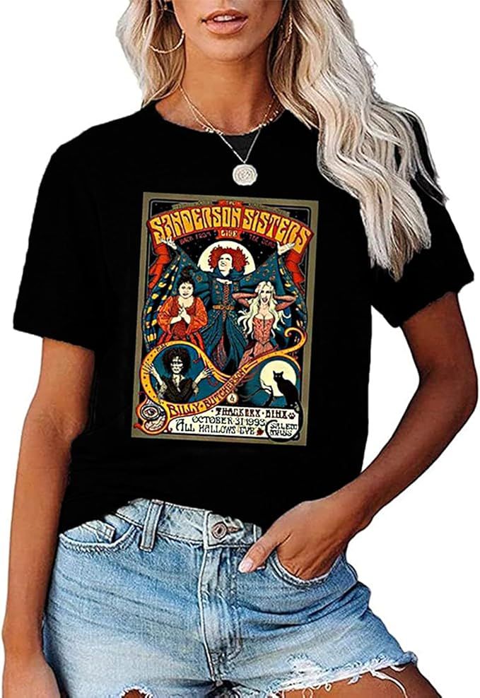 Sanderson Sisters Halloween Sweatshirt Women Halloween Vintage Witches Graphic Hocus Pocus Pullov... | Amazon (US)