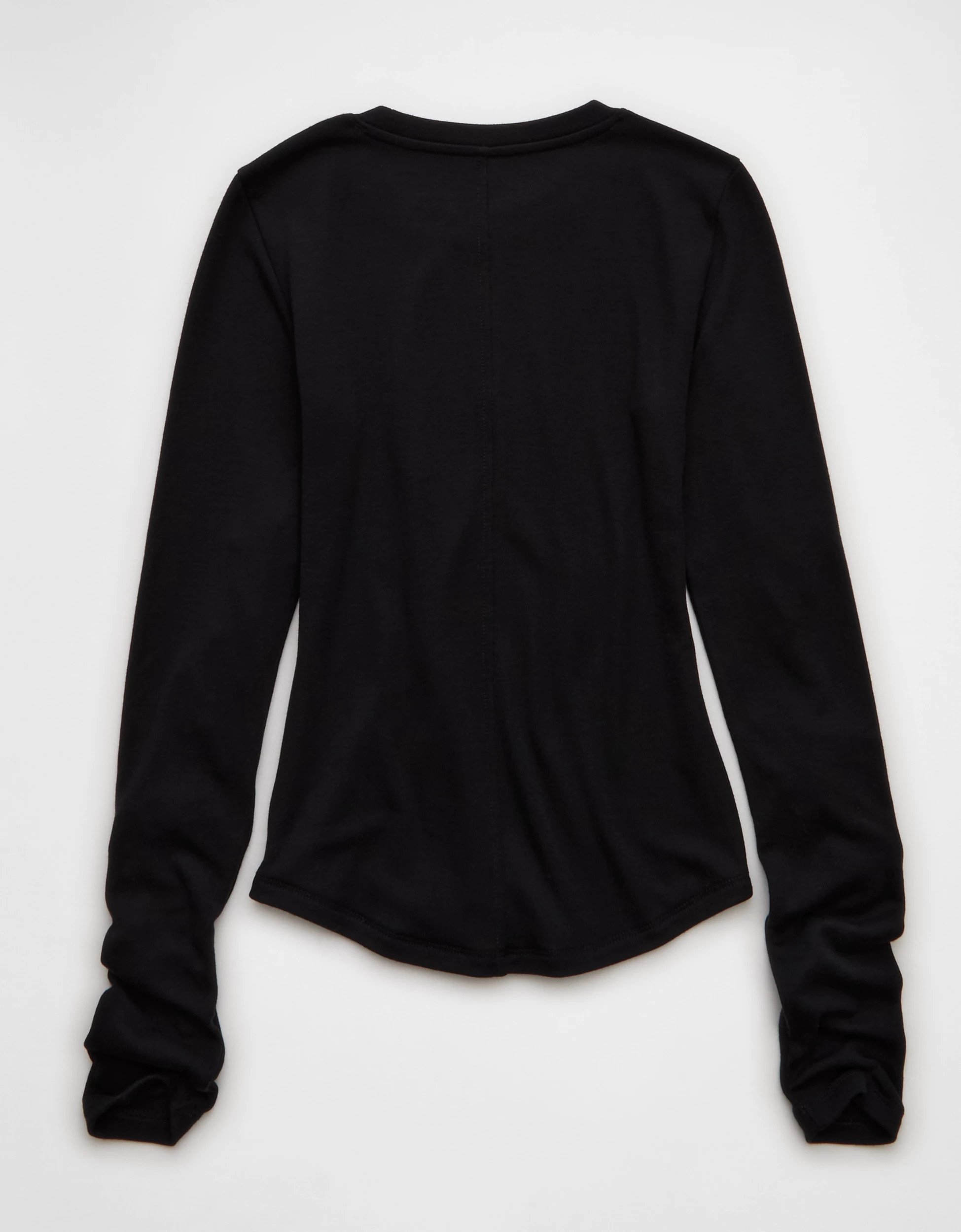 AE Long Sleeve Cozy Crew Neck T-Shirt | American Eagle Outfitters (US & CA)
