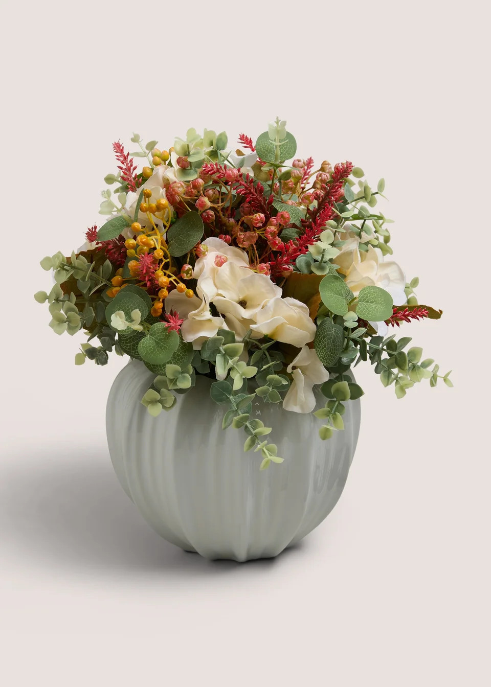 Peach Pink Flowers Cream Pot | Matalan (UK)