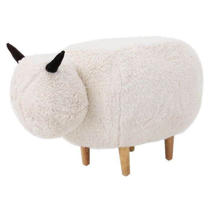 Pearcy Sheep Ottoman - White - Christopher Knight Home | Target