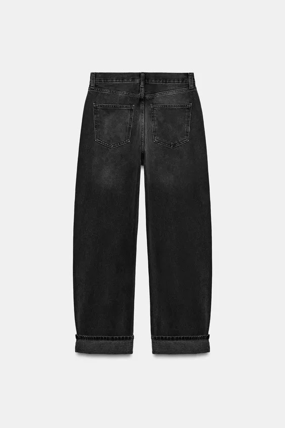 ZW COLLECTION MID-RISE BAGGY FIT JEANS | Zara US