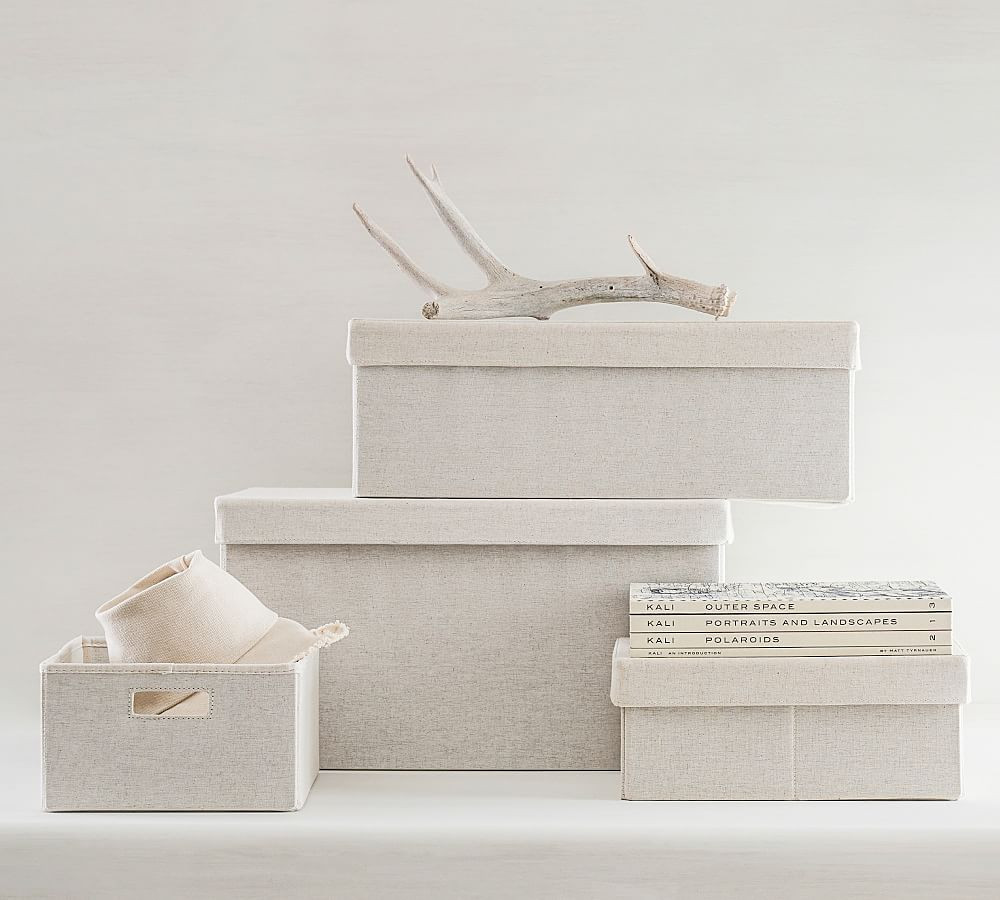 Linen Utility Baskets | Pottery Barn (US)