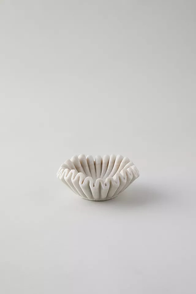 Ruffled Marble Bowl | Anthropologie (US)