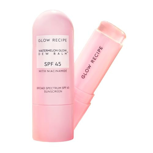 Glow Recipe Face Sunscreen Stick SPF 45 - Travel Size Roll On Korean Sunscreen with Hydrating Hyaluronic Acid & Niacinamide for a Dewy Glow - No White Cast (.58oz) | Amazon (US)