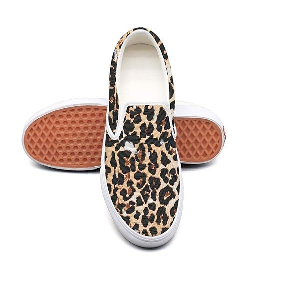 SEERTED Leopard Texture Art Fashion Sneakers for Women | Amazon (US)