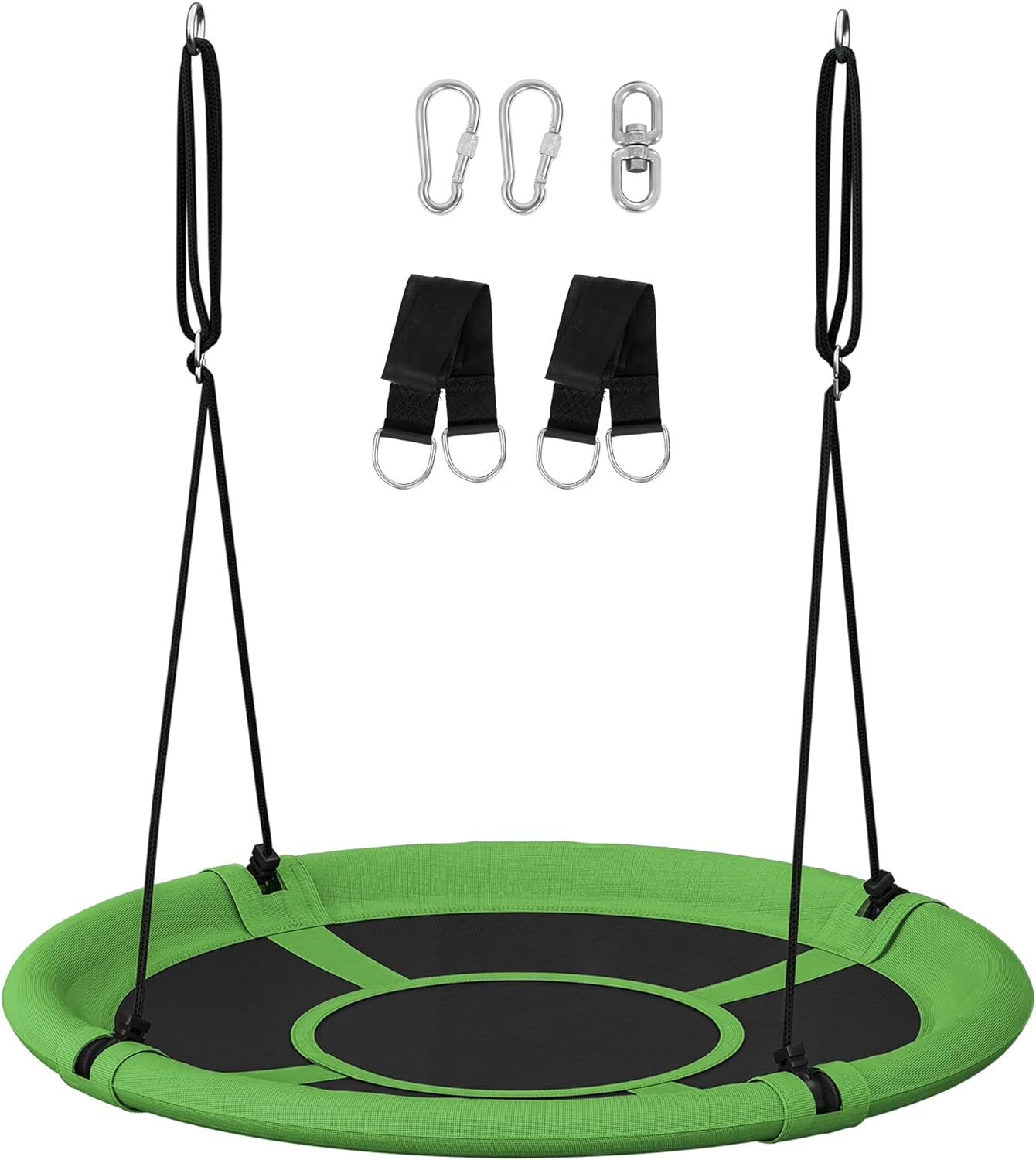 SONGMICS Saucer Tree Swing 40 Inch 700 lb Load Textilene Fabric Includes Hanging Kit for Kids Out... | Amazon (US)