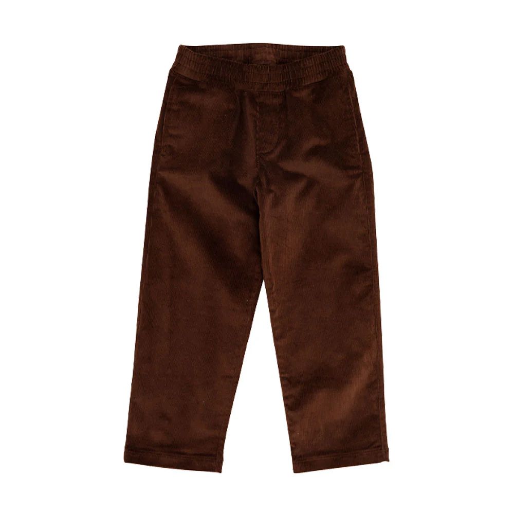 Sheffield Pants (Corduroy) - Chelsea Chocolate with Chelsea Chocolate Stork | The Beaufort Bonnet Company