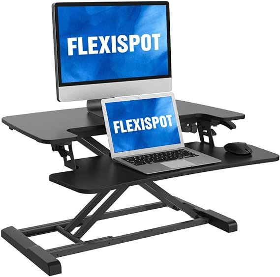 FLEXISPOT Standing Desk Converter -28 Inches Stand up Desk Riser with Deep Keyboard Tray for Lapt... | Amazon (US)