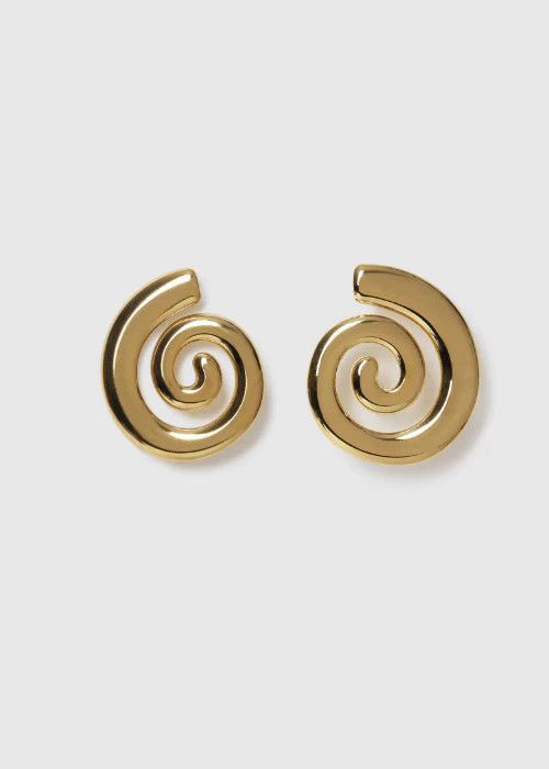 SWIRL EARRINGS - GOLD PLATED | WAT The Brand