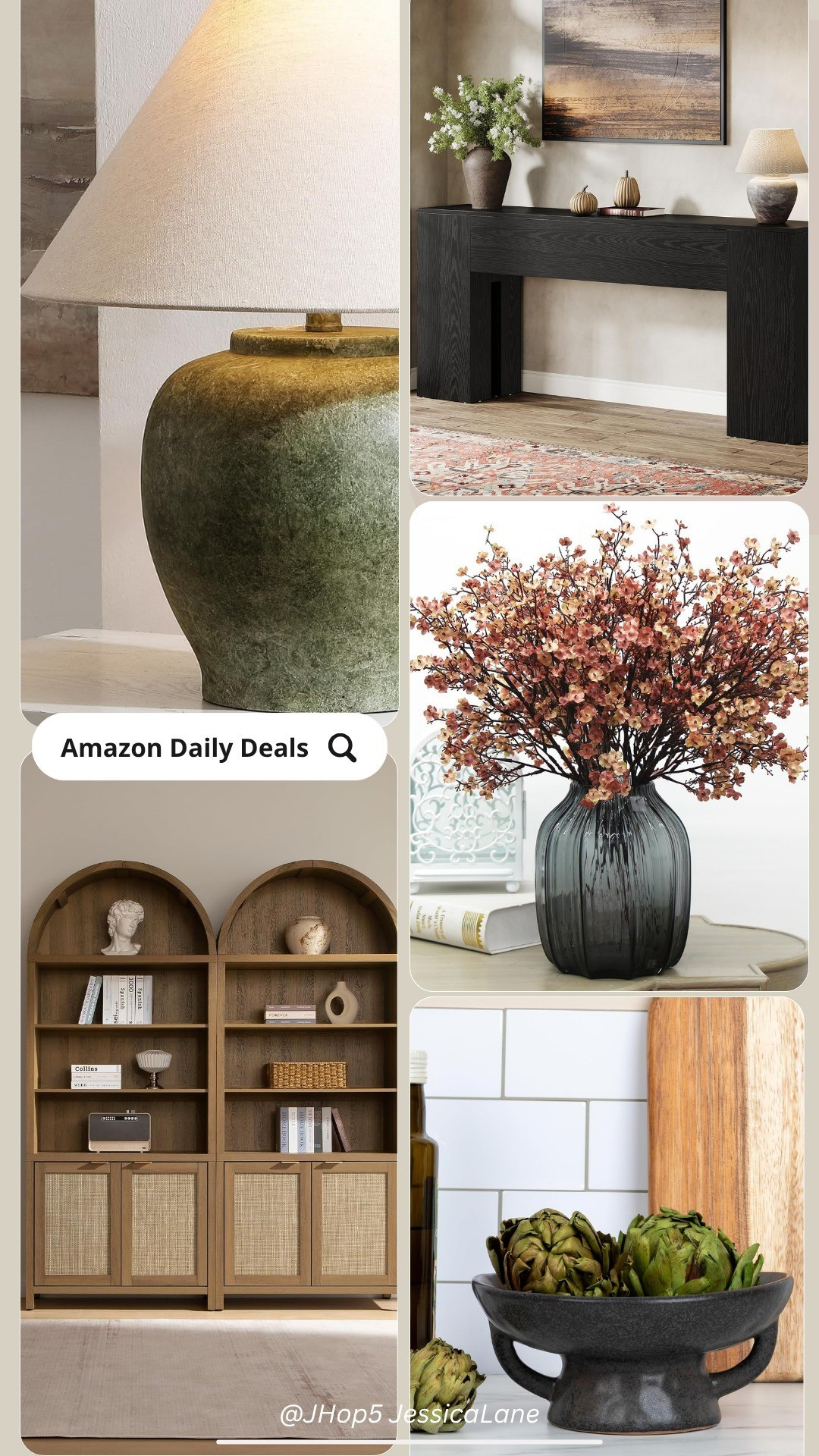 A roundup of today's best Amazon home and decor deals featuring arched bookcases, rustic lighting, and timeless accent pieces.#amazonfinds #amazonhome #homedecor #neutraldecor

#LTKSeasonal #LTKSaleAlert #LTKHome