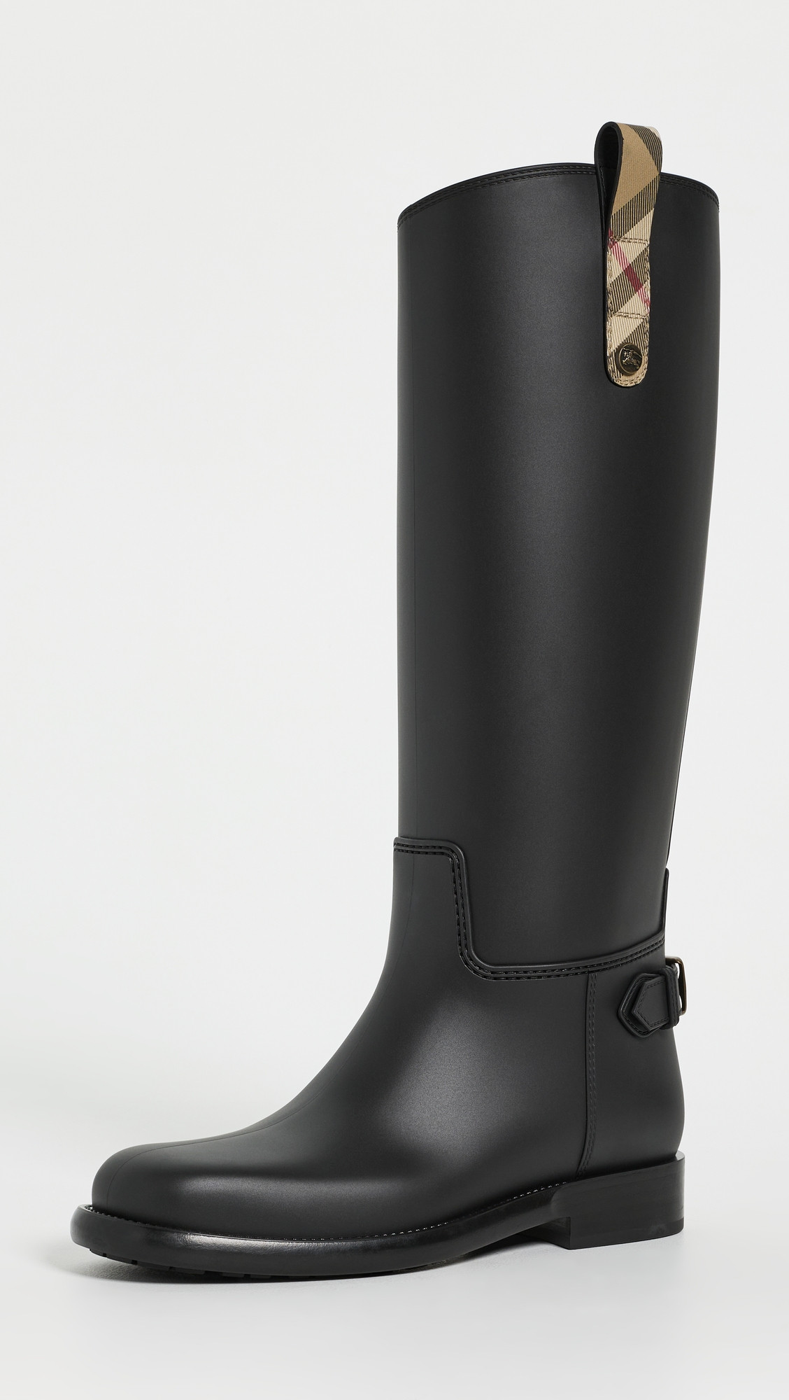 Burberry Cavalier Rain Boots Black/Archive Beige 41 | Shopbop