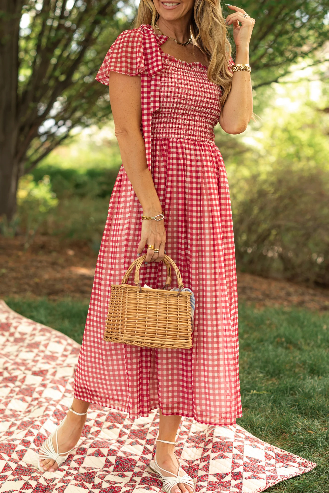 Rayna Dress in Red Gingham | Ivy City Co