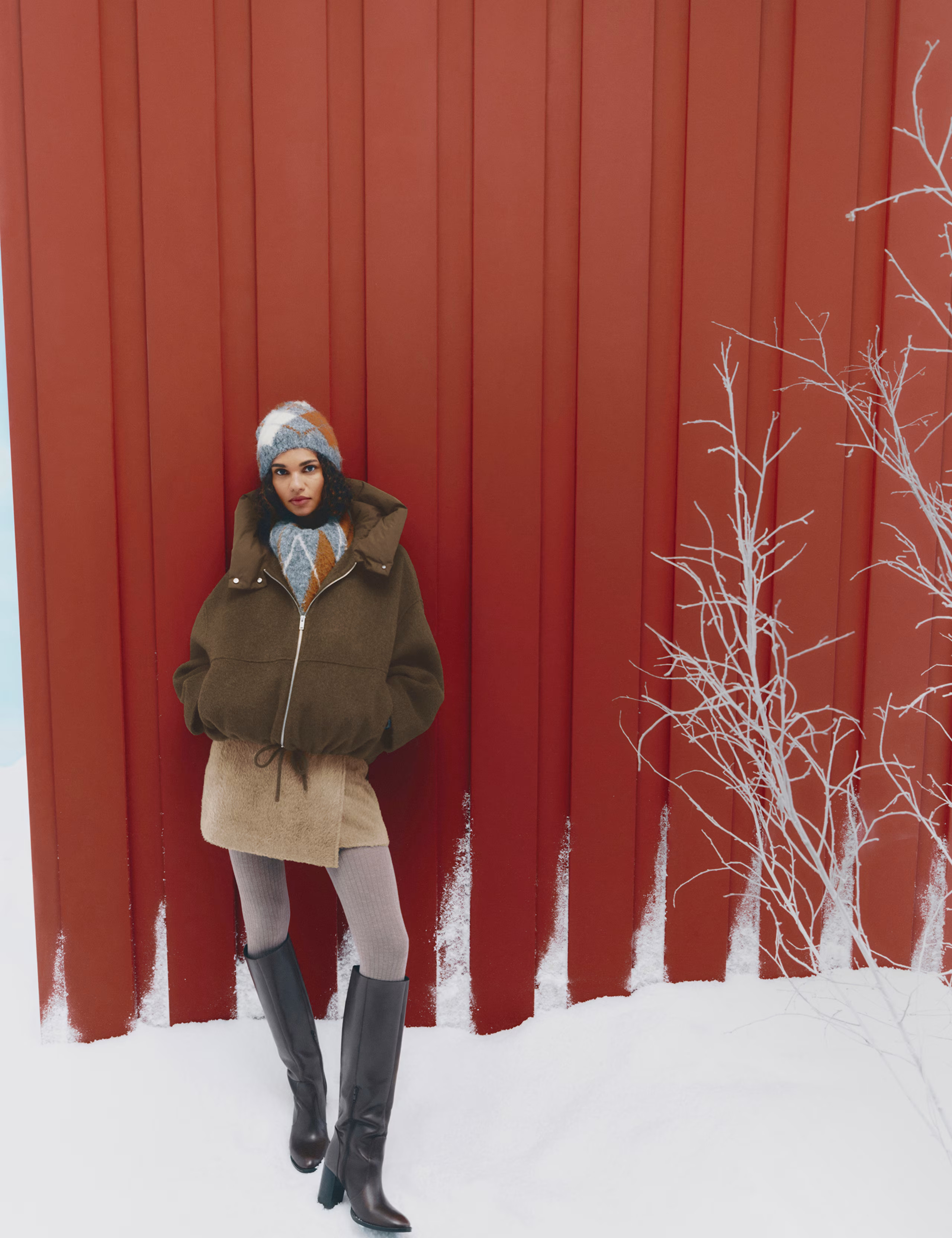 Brushed Mini Wrap Skirt with Wool | Marks & Spencer (UK)