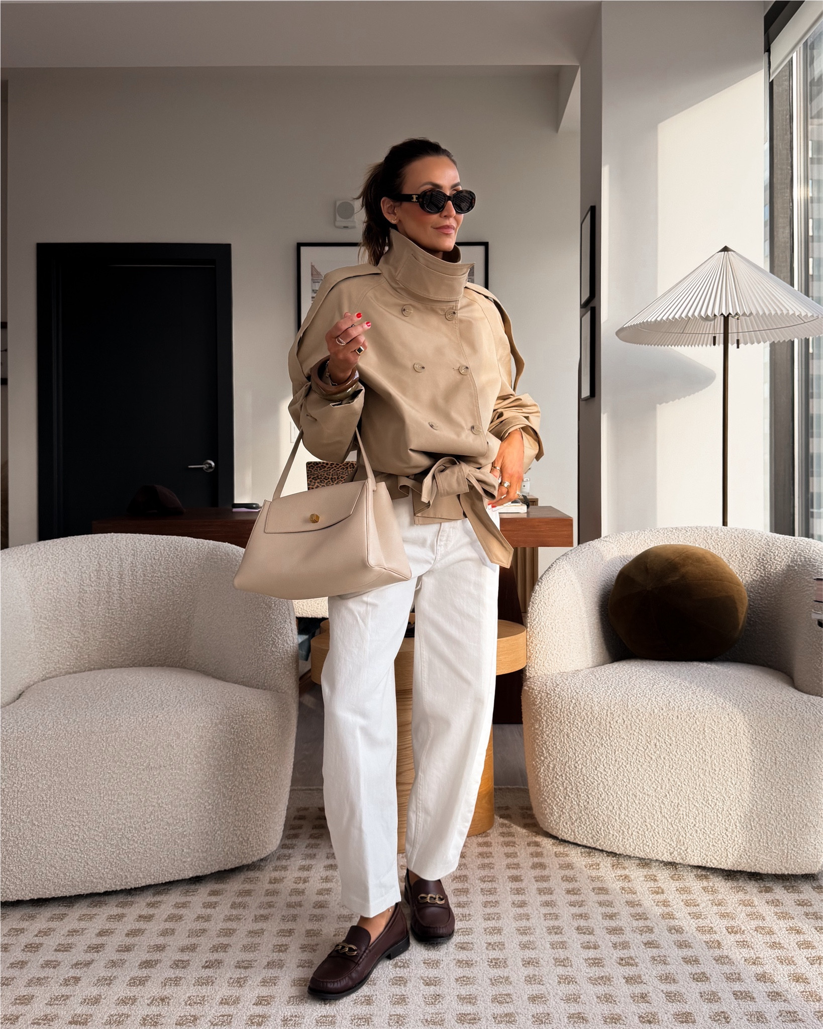 The cool girl trench that is going viral, fits oversized xs - paired with the barrel leg crop jeans that is also trending everywhere. Love the hi- Lo effect of this look. So chic, looks expensive but it is not! 

#LTKSeasonal #LTKootd #LTKOver40