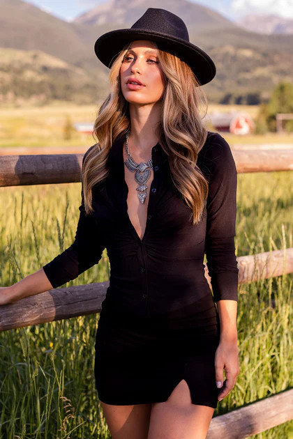 With Purpose Black Ruched Top | Shop Priceless