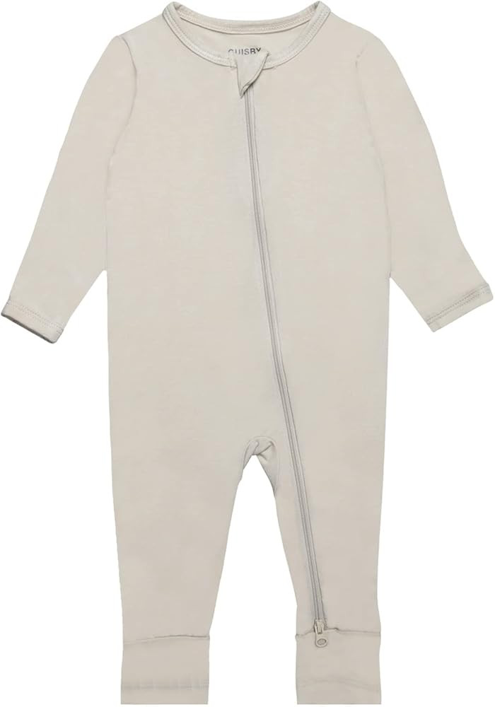GUISBY Baby Footless Rompers, Rayon Pajamas 2 Way Zipper with Long Sleeve Sleeper | Amazon (US)