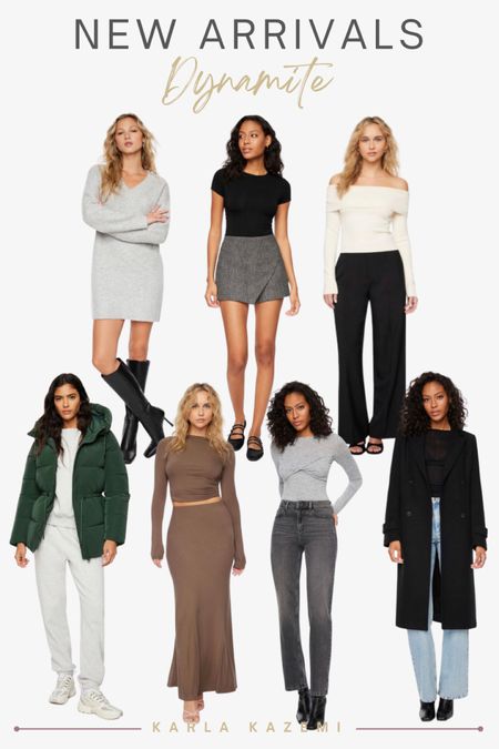 New arrivals at Dynamite! So chic and stylish!💕

They have really amazing coats and jackets in stock that look fabulous! 







New arrivals, Fall basics, Fall coat, black long coat, green jacket, puffer jacket, cinched jacket, mini skort, mini skirt, sweater dress, mini sweater dress, off the shoulder top, straight leg jeans, maxi skirt

#LTKmidsize #LTKstyletip #LTKfindsunder100