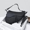 Women Luxurys FashionDesigners Bags 2022 Ladies Matt Black Leather Letters Embroidery Saddle Houl... | DHGate