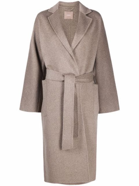 belted wool-cashmere coat | Farfetch (US)