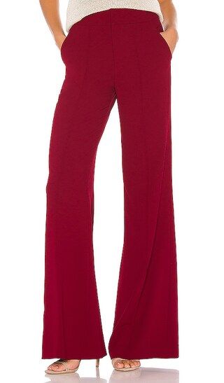 Alice + Olivia Dylan High Waist Wide Leg Pant in Bordeaux from Revolve.com | Revolve Clothing (Global)