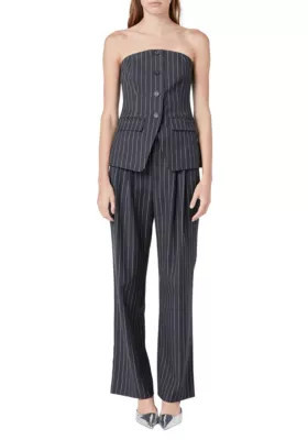 Endless Rose Women's Strapless Pinstriped Vest | Belk