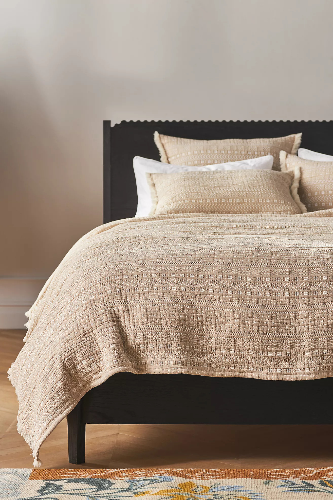 Zuri Cotton Jacquard Coverlet | Anthropologie (US)