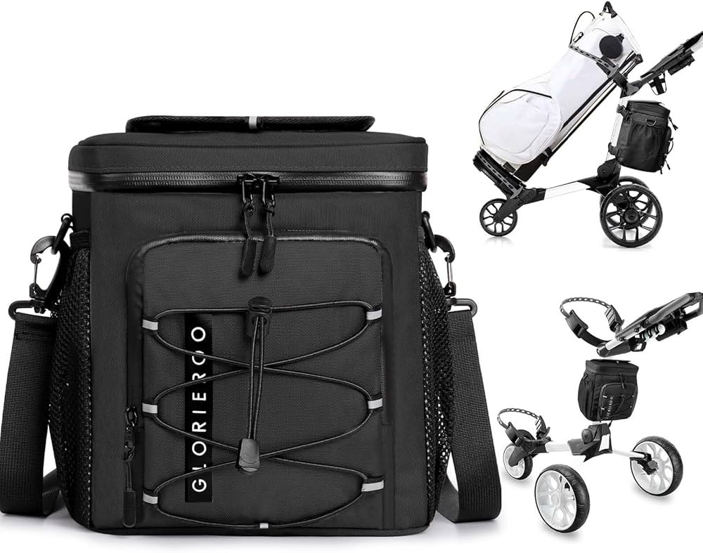 Golf Cart Cooler Bag Insulated - 12-Can Leakproof Soft Cooler Bag with Hook-and-Loop Lid, Waterpr... | Amazon (US)