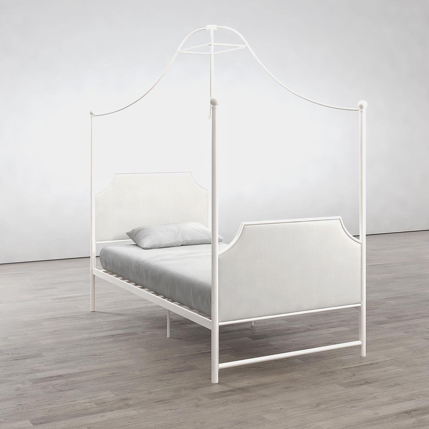 Little Seeds Monarch Hill Clementine Canopy Bed, Twin Size Frame,White | Amazon (US)