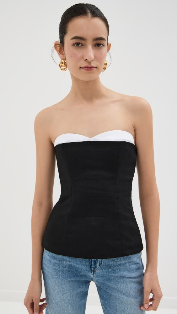 Reformation Ayda Linen Top | Shopbop | Shopbop