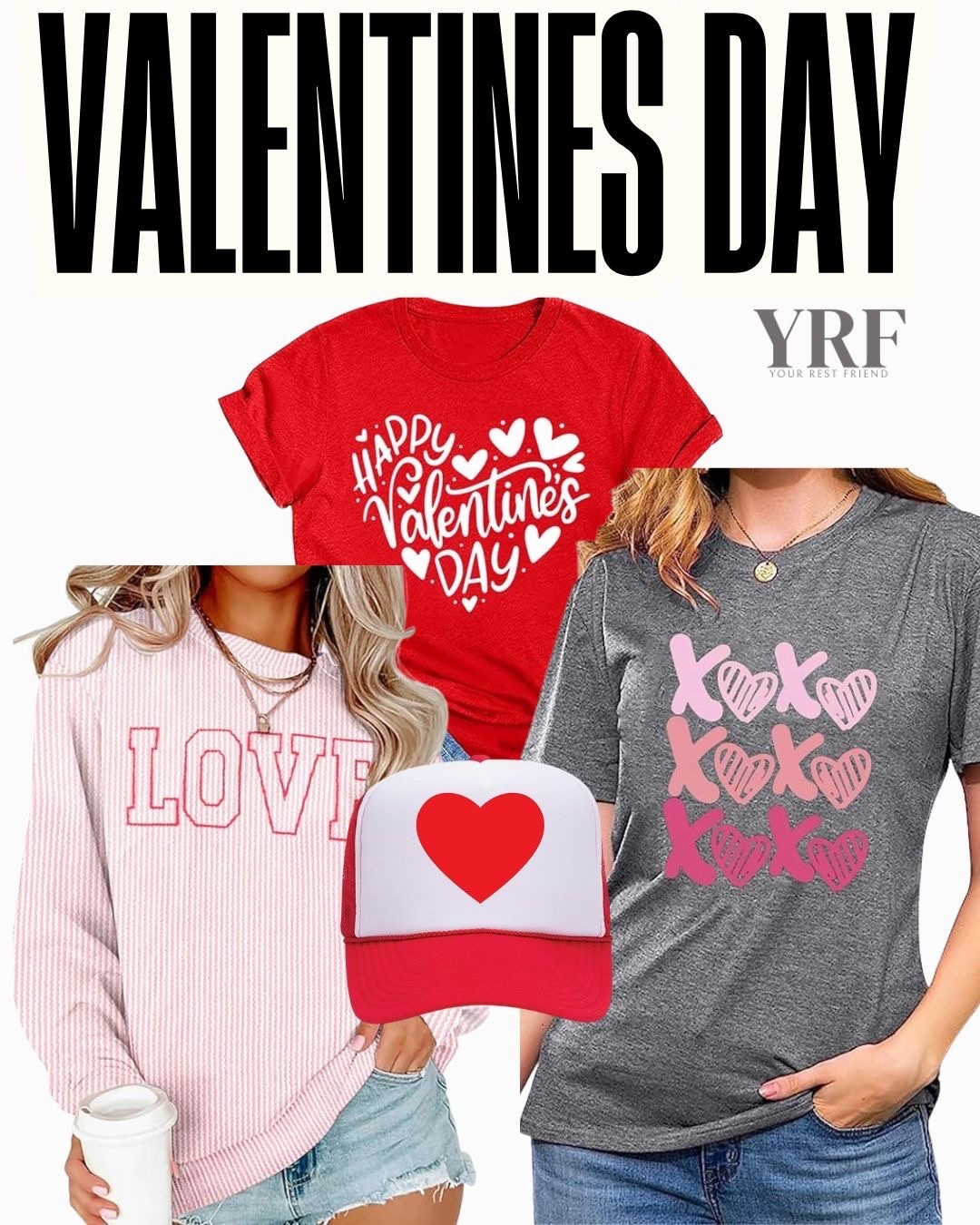 Valentine’s Day shirts for women paired with the perfect heart baseball cap. A fun, casual way to celebrate the season of love while staying comfortable and stylish.

#ValentinesDayStyle #ValentinesShirts #LTKFinds #LTKStyle #HolidayOutfit #CasualChic #EverydayOutfit #AmazonFashion #SeasonalStyle #WardrobeEssentials #LTKOnTheGo


#LTKSeasonal