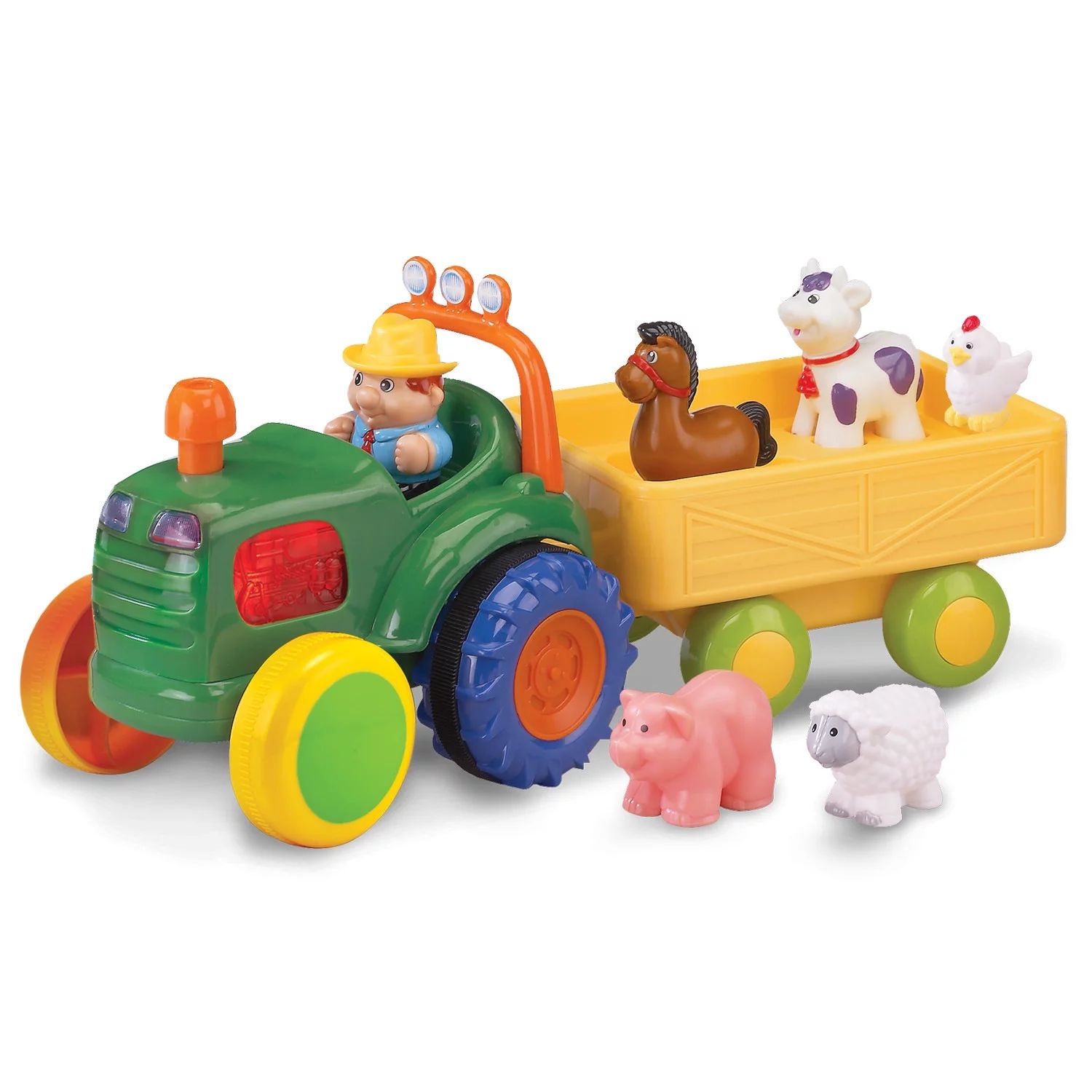 Kidoozie Funtime Tractor – Farm Playset with Toy Tractor, Figure and Farm Animals – Suitable ... | Walmart (US)
