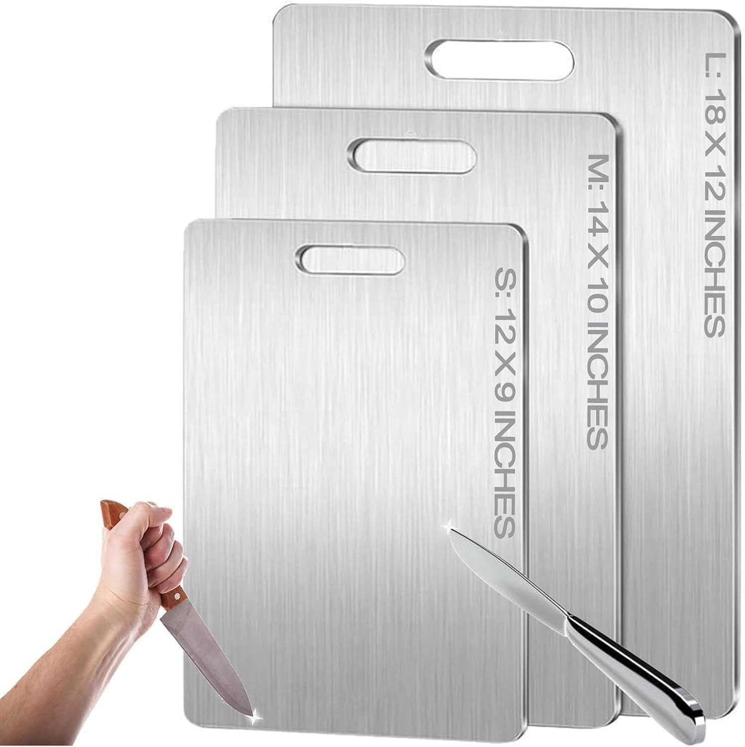 Titanium Cutting Board - 2025 New Upgrade 100% Pure Titanium Cutting Boards for Kitchen Double Si... | Amazon (US)
