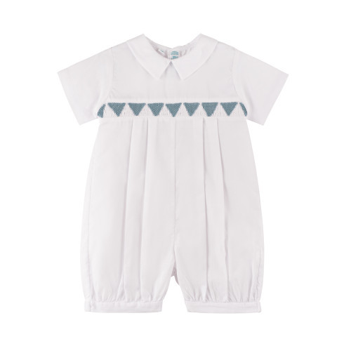 Southern Belle Smocked Boys Romper | Feltman Brothers