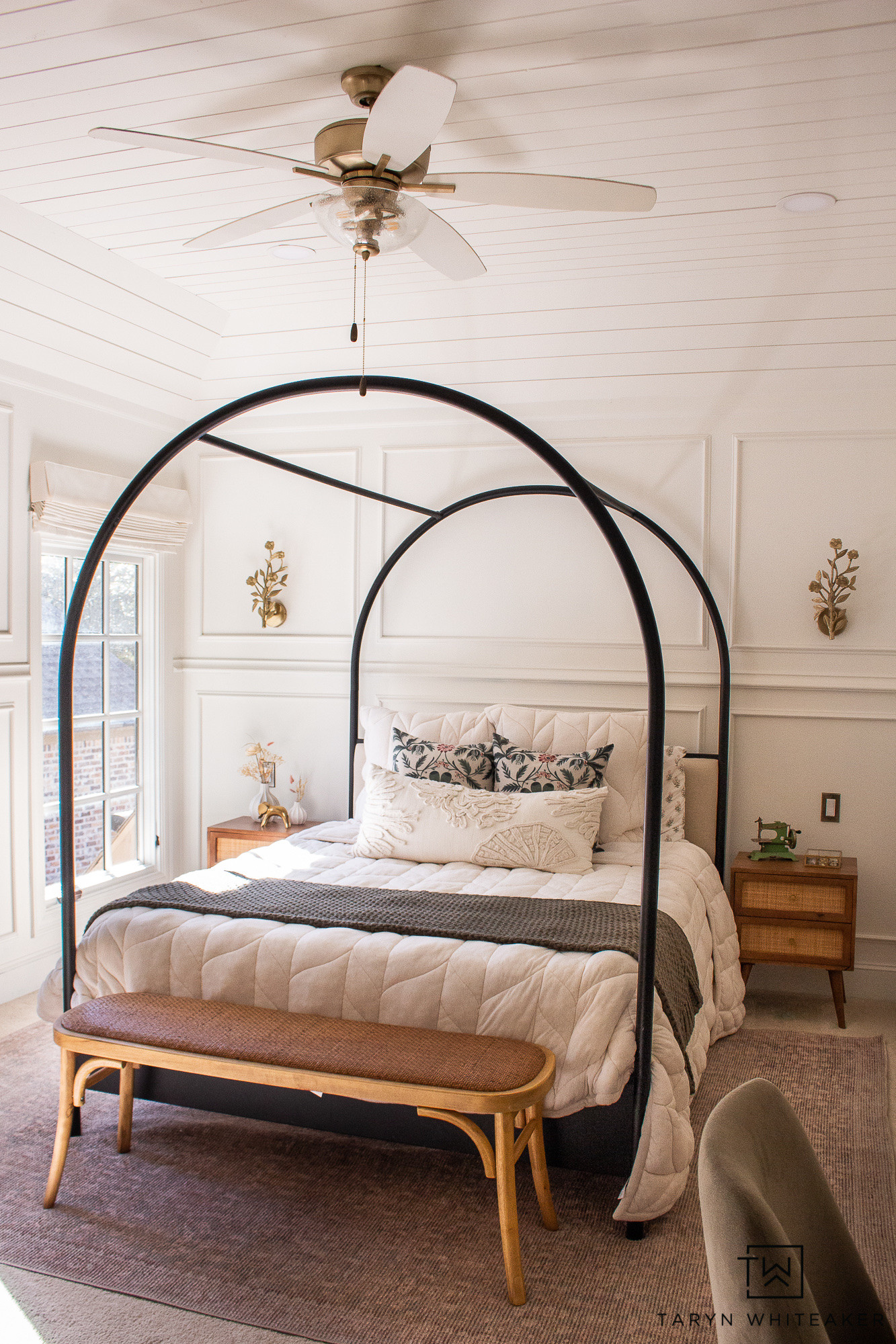 This canopy bed is the definition of a statement piece. It instantly makes the room feel elevated, cozy, and designer-inspired.

#LTKSeasonal #LTKHome
