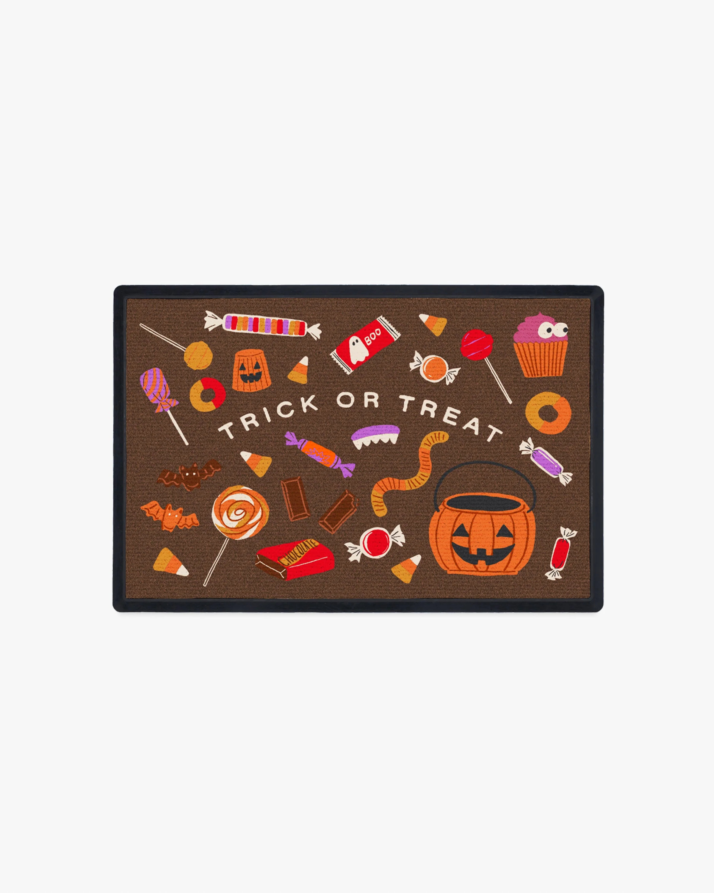 Halloween Treats Multicolor Doormat Doormat Cover + Mat / Doormat | Ruggable