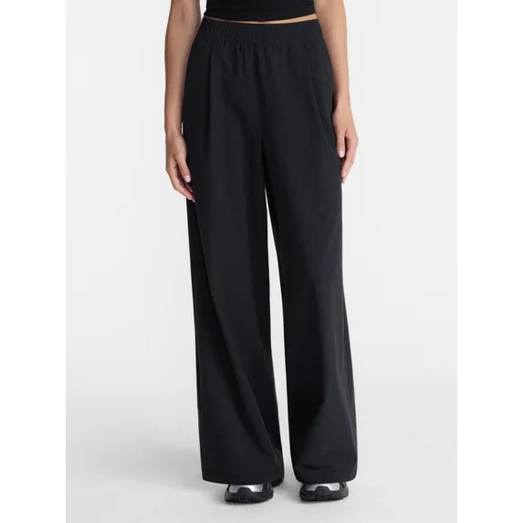 Avia Women's and Women's Plus FeatherStretch Woven Wide Leg Pants, 30'' Inseam, Sizes XS-4X | Walmart (US)