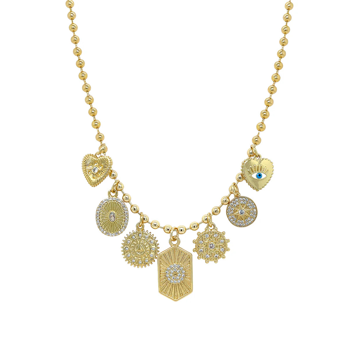 Multi Charm Bead Necklace | Jennifer Miller Jewelry