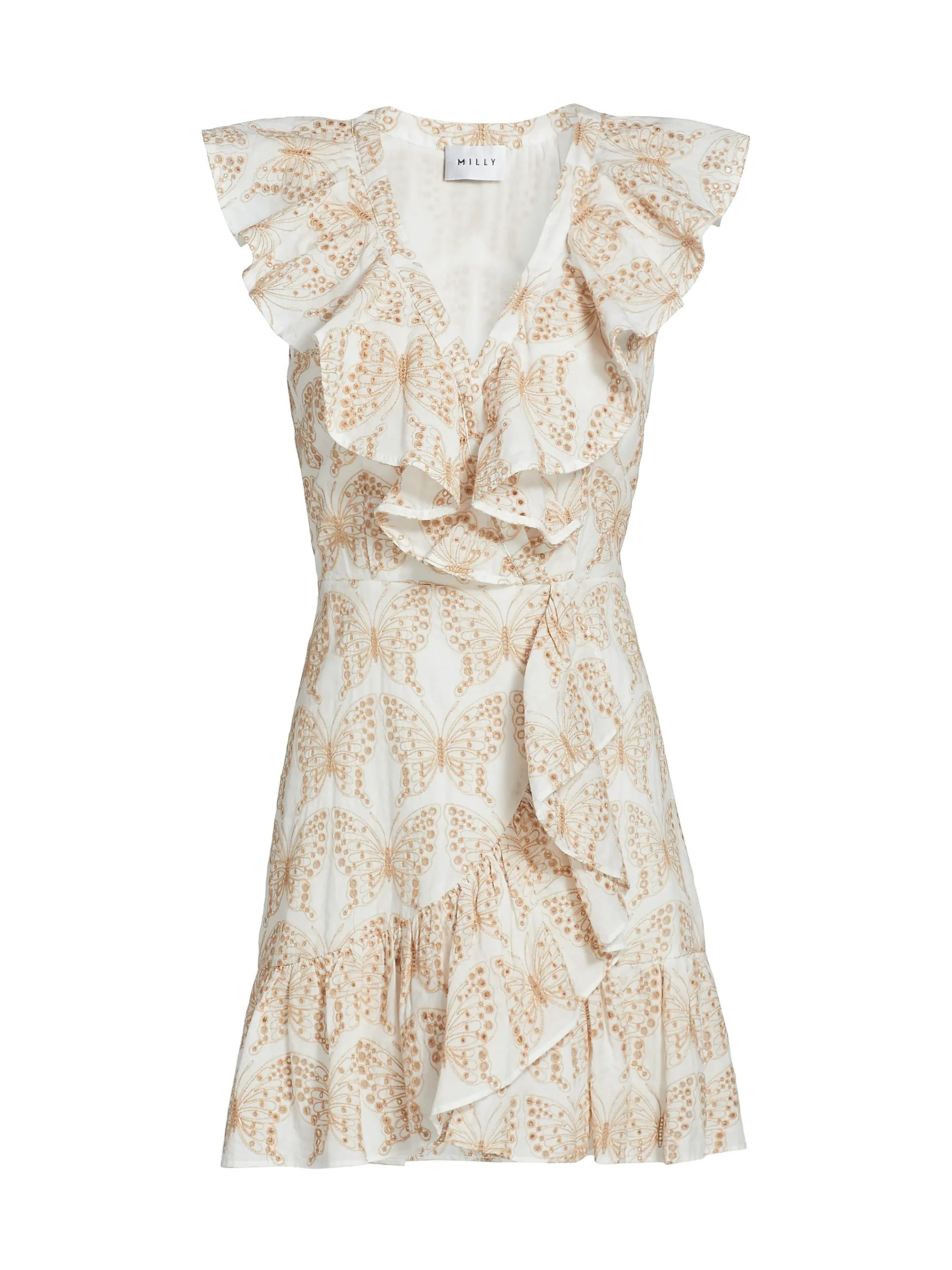 Novi Butterfly Eyelet Minidress | Saks Fifth Avenue