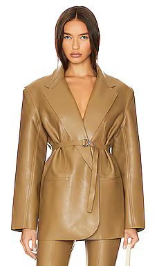Norma Kamali Oversized Single Breasted Jacket in Woods from Revolve.com | Revolve Clothing (Global)